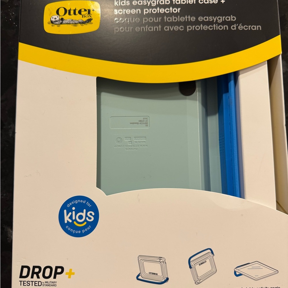 OtterBox Kids EasyGrab Tablet Case - Blue and White